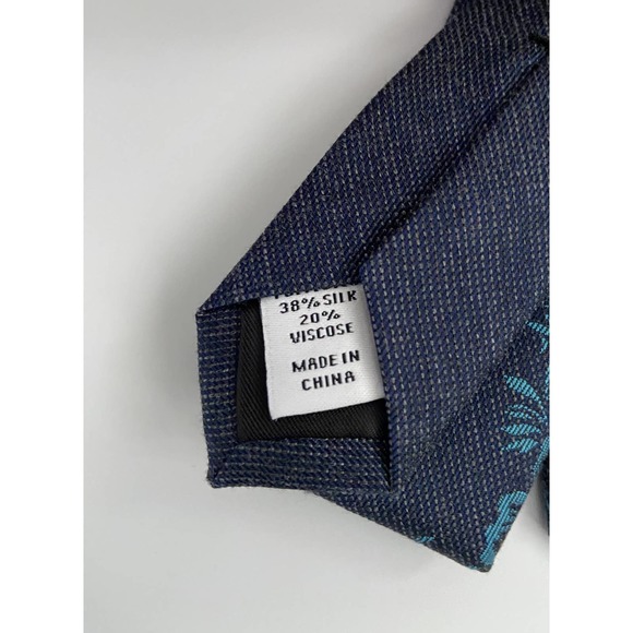 Bar III Men's Tie Blue Floral Print 3" x 60" NEW - Picture 5 of 5